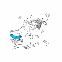 OEM 2005 Toyota Sienna Seat Cushion Pad Diagram - 79235-08010