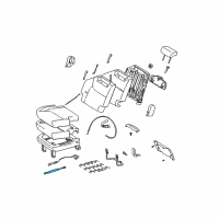 Genuine Chevrolet Seat Lift Support diagram