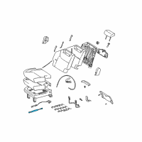 Genuine Ford Seat Lift Support diagram