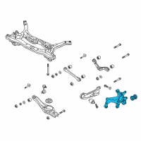 OEM 2017 Hyundai Elantra Carrier Assembly-Rear Axle, LH Diagram - 52710-F2AA0