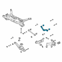 OEM Hyundai Veloster N Arm Complete-Trailing, LH Diagram - 55100-F2BA0