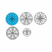 OEM 2011 Toyota Corolla Wheel Cover Diagram - 42602-12860
