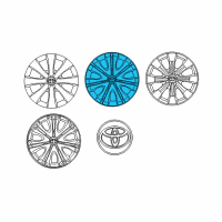 OEM 2010 Toyota Corolla Wheel Cover Diagram - 42602-12790