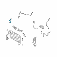 OEM 2014 Nissan Murano Pipe-Cooler, CONDENSER To Tank Diagram - 92446-1AA0A