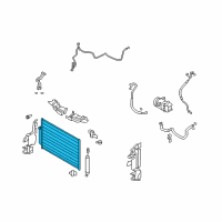 OEM 2009 Nissan Murano Condenser Assy Diagram - 92110-1AA0A