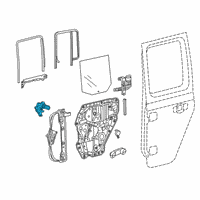 OEM 2019 Jeep Wrangler Window Regulator Motor Diagram - 68301924AA