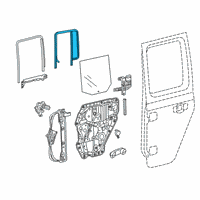 OEM 2019 Jeep Wrangler W/STRIP-Door Glass Run Diagram - 68271661AE