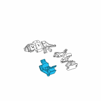 OEM 2002 Toyota Tundra Rear Mount Diagram - 12371-62140