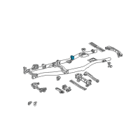 OEM 2002 Toyota Land Cruiser Cab Mount Bracket Diagram - 51707-60070