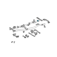 OEM 2005 Lexus LX470 Bracket Sub-Assembly, Cab Mounting Diagram - 51709-60060