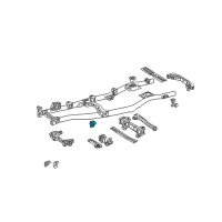 OEM 2000 Lexus LX470 Bracket Sub-Assy, Engine Front Mounting, RH Diagram - 51401-60050