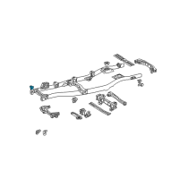 OEM Lexus LX470 Bracket Sub-Assembly, Cab Mounting Diagram - 51701-60090