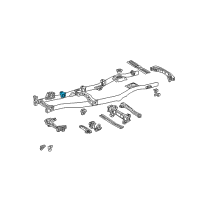 OEM 2004 Toyota Land Cruiser Cab Mount Bracket Diagram - 51703-60060