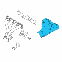 OEM 2011 Hyundai Tucson Protector-Heat Upper Diagram - 28525-2G500