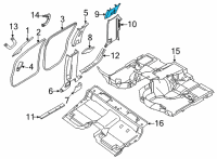 OEM 2016 Nissan Frontier GARNISH Lock Pillar, Lower LH Diagram - 76937-9BM0B