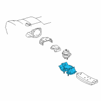 OEM Lexus Insulator, Engine Mounting, Rear NO.1 Diagram - 12371-46160