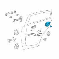 OEM Scion xD Lock Assembly Diagram - 69060-42021