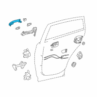 OEM 2015 Toyota RAV4 Handle, Outside Diagram - 69211-0R020-B0