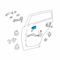 OEM 2018 Toyota Tacoma Handle, Inside Diagram - 69205-06160-C0