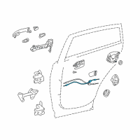 OEM 2015 Toyota RAV4 Lock Cable Diagram - 69730-0R030