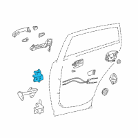 OEM 2020 Toyota Camry Upper Hinge Diagram - 68750-06010