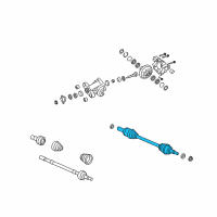 OEM 2009 Pontiac G8 Rear Wheel Drive Shaft Diagram - 92216818