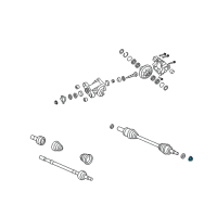 OEM Pontiac G8 Axle Assembly Nut Diagram - 92138989