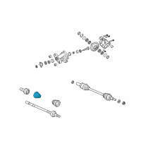 OEM 2008 Pontiac G8 Boot-Rear Wheel Drive Shaft Inner Cv Joint Diagram - 92189148