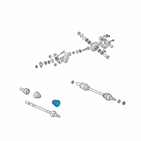 OEM 2009 Pontiac G8 Boot-Rear Wheel Drive Shaft Outer Cv Joint Diagram - 92189147