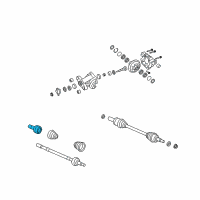 OEM 2008 Pontiac G8 Joint Kit-Rear Wheel Drive Shaft Inner Diagram - 92189146