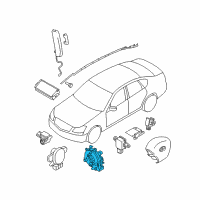 OEM Infiniti M37 Wire Assy-Steering Air Bag Diagram - B5554-1MA0A