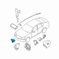 OEM 2012 Nissan 370Z Sensor-Air Bag, Front Center Diagram - K8581-1EA0A