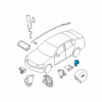 OEM Nissan 370Z Sensor-Side Air Bag, RH Diagram - K8830-1EA0A