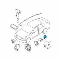 OEM 2011 Infiniti M37 Sensor-Side Air Bag, RH Diagram - K8830-1EA0A