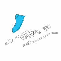 OEM BMW 428i Gran Coupe Handbrake Lever Cover Diagram - 34-42-9-235-425