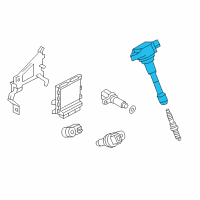 OEM 2018 Infiniti Q50 Ignition Coil Assembly Diagram - 22448-5CA0A