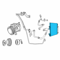 OEM 2010 Dodge Caliber Cooler-CONDENSER And Trans Cooler Diagram - 68078975AB