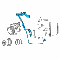 OEM 2011 Dodge Caliber Line-A/C Suction And Liquid Diagram - 5058899AF