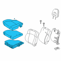 OEM Toyota RAV4 Cushion Assembly Diagram - 71410-42110-B4