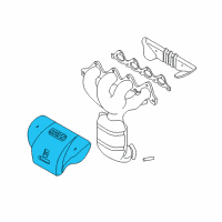 OEM 2002 Hyundai Elantra Protector-Heat Diagram - 28525-23602