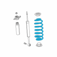 OEM 2015 Chrysler 200 Rear Coil Spring Diagram - 68231588AA