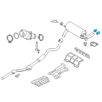 OEM 2015 BMW 428i xDrive Gran Coupe Tailpipe Trim, Chrome Diagram - 18-30-7-610-637