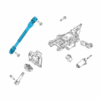 OEM 2011 Lincoln MKX Lower Shaft Diagram - BT4Z-3B676-A