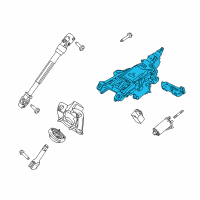 OEM 2012 Lincoln MKX Column Assembly Diagram - CA1Z-3C529-C