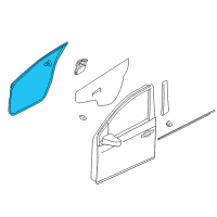 OEM 2014 Nissan Juke WEATHERSTRIP Front Door RH Diagram - 80830-1KA0A