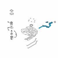 OEM 2013 Hyundai Sonata Filler Neck & Hose Assembly Diagram - 31030-3Q500