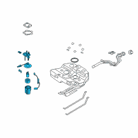 OEM Hyundai Sonata Fuel Pump & Sender Module Assembly Diagram - 31110-3Q500