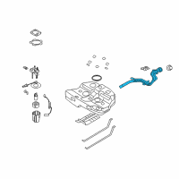 OEM 2012 Hyundai Sonata Hose-Fuel Filler Neck Diagram - 31036-3Q500