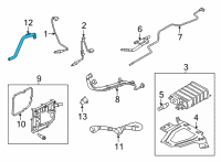 OEM 2021 Ford Bronco TUBE ASY Diagram - MB3Z-6758-D