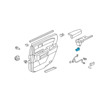 OEM Honda Pilot Switch Assembly, Rear Power Window Diagram - 35770-TA0-A11